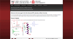 Desktop Screenshot of epr.muohio.edu